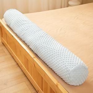 TEMU 방의 침대에 장식되는 원통형 바디 쿠션, 편안한 수면 지지력을 제공하며, 휴일 선물로 완벽합니다.
