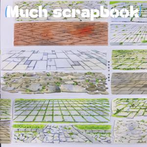 TEMU 돌 벽돌 통로, 도로 기초 스티커 세트, 스크랩북 조경 필수 테이프, 고급 PET 테이프 (정교한 패턴), 다용도 및 사용 용이, 콜라주 스크랩북, 다이어리, 노트북, 카드 장식에 적합