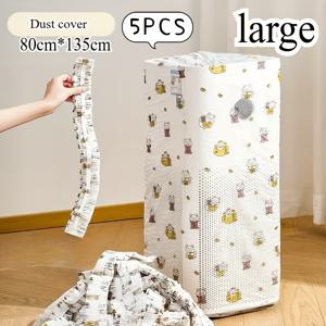 TEMU 고양이용 두꺼운 먼지 덮개 5개 - 부직포 원단 가전 제품 보호 덮개, 내구성, 세척 용이, 스크래치 방지, 밥솥, 전자레인지, 진공 청소기, 계절별 보관 및 가정 정리에 적합