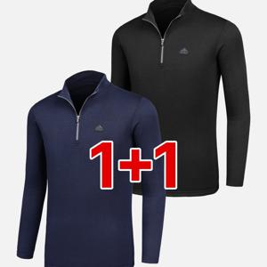 TEMU (1+1) 남성 포근한 기모 안감 목까지 따뜻한 집업 티셔츠 쏘핫(SY2OP3LT077M)