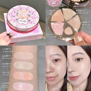 TEMU 4색 컨실러 팔레트 ( 진한 커버 컬러 + 연한 커버 컬러 +연어 컬러 + 컬러) 다크서클/잡티/여드름/팔자주름/눈물고랑이 잡티 칙칙한 살리기