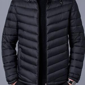 TEMU 남성 겨울용 빅사이즈 경량 후드 패딩 점퍼