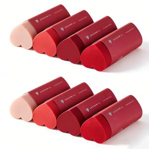 TEMU 발렌타인데이를 위한 하트 모양 지우개 8개 세트. 4가지 그라데이션 빨간색 및 분홍색, 잔여물이 적어 깨끗한 사용을 보장하며 커플, 학생, 사무직 근로자를 위한 이상적인 선물입니다.