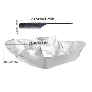 TEMU 1 전문가용 이발사 망토 및 이발 빗 | 세척이 용이한 살롱 망토, 공간 절약형 디자인, 인체공학적, 편안함, 전문가 및 가정용으로 적합, 플라스틱 재질