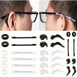 TEMU 16쌍 미끄럼방지 실리콘 안경걸이 (고글용)