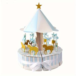 TEMU 그녀/남자 선물 1세트, 회전하는 나무 말, 선물 포장, 가장 저렴한 제품, 소규모 사업 재료, 결혼식 장식품, 웨딩, 웨딩 용품, 결혼식 손님 선물, 선물 용기, 파티 박스 팩