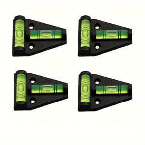 TEMU 캠핑카, 여행 트레일러, 트럭, 카메라, 망원경 RV 레벨러용 스크루가 있는 T형 방수 RV 레벨링 버블 4팩 크로스 체크 외부 확장 레벨러