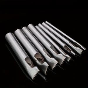 TEMU 2*3mm-2*12mm 8개 세트 가죽 공구 납작 펀치 가죽 공예 도구 수제 공구 벨트 펀치 가죽 공구 납작 펀치 2mm 폭