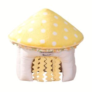 TEMU 기니피그 숨터, 버섯 모양 기니피그 터널, 기니피그, 토끼, 햄스터, 친칠라, 페럿 및 기타 소형 애완동물을 위한 케이지 추가 장식