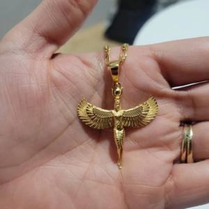 TEMU 이집트 여신 I 펜던트, 이집트 날개 달린 여신 펜던트, 가장 신성한 펜던트, 생일 선물