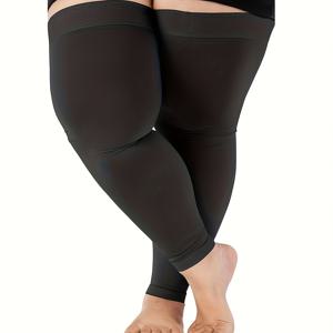 TEMU 남녀 공용 오버사이즈 커플 압박 니하이/3분 길이 세그먼트 압력 양말 2XL~7XL 사이즈 1켤레