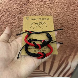 TEMU 연인용 조절 가능한 팔찌 세트, 남자친구와 여자친구에게 완벽한 발렌타인데이 선물