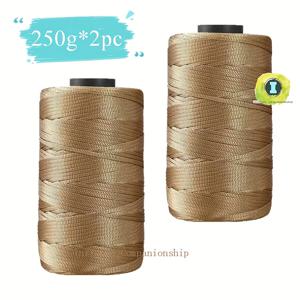 TEMU 100% 폴리에스터로 제작된 3mm 직경의 500그램(17.63온스) 대용량 털실 2개. 이 플랫 리본 털실은 냉감과 통기성이 뛰어난 섬유 원단 실로, 손으로 뜨는 가방, 모자, 쿠션 제작에 이상적입니다.