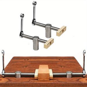 TEMU 2개 MFT 테이블 작업대 20mm 벤치 도그 클램프 - 조절 가능한 턱이 있는 헤비듀티 메탈 목공 클램프, 안전한 그립을 위한 인체공학적 디자인, 전원 필요 없음, DIY 프로젝트 및 전문가용 이상적, 견고한 구조, 벤치 도그 클램프/미터, 목공 도구, 견고한 제작, 작업대용 비즈, 작업대 나사 비즈, 목공 프레스, 작업대 나사 비즈