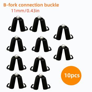 TEMU 10개 조절 가능한 각도 B형 정원 식물 트렐리스 커넥터, 11mm 식물 지지 봉, 지지 봉 조립용, 건축 커넥터, 정원 가제보 프레임 건축 액세서리, 가드닝 도구 액세서리