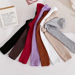 TEMU 8pcs 여아 가을/겨울용 다용도 캐주얼 단색 세로 7부 레깅스 세트 (사이즈는 작음, 사이즈 업으로 주문해주세요, 사이즈 차트 참조)