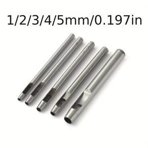 TEMU 벨트 구멍 펀처 세트, 전문가용 가죽 벨트 천공기와 라운드 아일렛 도구