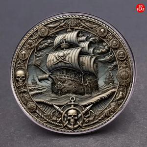 TEMU 2D 플랫, 2D FLAT 코르세어 브로치 1개, 독특한 코스튬 배지 및 창의적인 코사주 포함, 백팩, 옷, 칼라, 모자에 적합한 다기능 패션 액세서리, 모든 순간에 엄숙한 분위기를 더하고 순간적으로 빛을 내는, 2D 플랫