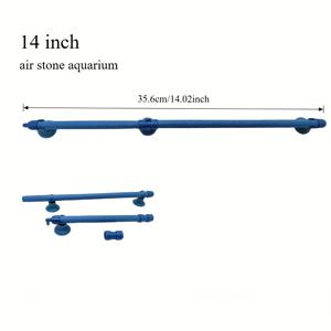 TEMU 긴 수족관 에어레이션 튜브와 에어스톤 버블 벽 시스템 - 어항 산소 공급 시스템, , 새우용 비에어레이터, 민물/해수 수족관용, 대형 어항용 쉬운 설치 버블 스톤 에어레이터