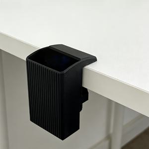 TEMU 조절식 자동걸이 클립 펜 홀더 - 고하중 클립 - 1cm/0.39in~3.5cm/1.37in 두께의 가장자리에 사용 가능한 책상용, 사무실 및 책상용 단색 연필 및 마커 홀더 (무타공 설치)