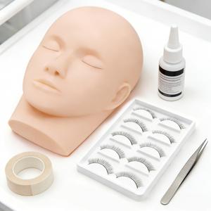 TEMU M MOJESI 속눈썹 연장 세트는 훈련용 속눈썹 5쌍과 마네킹 머리와 함께 제공되며, 전문가용 속눈썹 연장 연습을 위해 설계되었습니다. 이 키트는 초보자에게 이상적이며, 속눈썹 이식 및 메이크업에 필수적인 용품을 제공합니다.