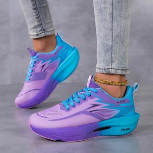 TEMU [스니커즈] 여성용 트레일 마라톤 런닝화 | 가볍고 통기성 좋은 메쉬 소재, 안정성 지지, 레이스업 클로저, EVA 밑창, 모든 계절에 적합, 넉넉한 사이즈, 헬스장 및 야외 활동에 다용도