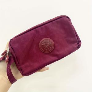 TEMU 미니 3겹 지퍼 레트로 동전 지갑, 휴대용 손목 끈 가방, 휴대폰 파우치 핸드백