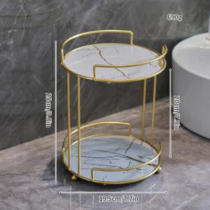 TEMU 1개 욕실 선반, 데스크탑 수납 정리대, 금속 화장품 향수 선반, 욕실 화장대 다기능 선반, 책상, 화장대, 문구류, 립스틱, 제품, 침실 및 주방 액세서리용