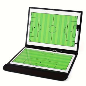 TEMU 축구 및 농구용 접이식 택티컬 보드, 내구성이 뛰어난 미끄럼 방지 PVC 재질, 야외 훈련 및 코칭 용품에 적합