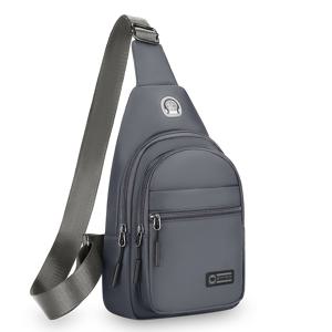 TEMU ShiLan 남성용 캐주얼 나일론 체스트 백 - 조절 가능한 크로스바디 백팩 지퍼 클로저, 야외 스포츠 및 일상 출퇴근 사이클링을 위한 다중 수납공간, 쉬운 관리 소재