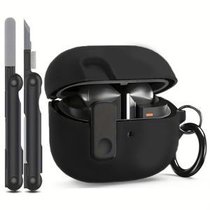 TEMU 갤럭시 버드 3, 갤럭시 버드 3 프로용 충격 방지 보호 케이스 (클리닝 키트 포함)