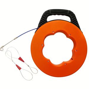 TEMU 4mm x 35m 어류 테이프 덕트 로더 와이어 로드 전기 케이블 풀러 벽 통과 스레더 키트 박스 포함