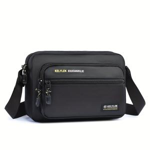 TEMU 남성용 멀티 오거나이저 수평 크로스바디백 - 조절 가능한 스트랩 & 핸즈프리, 비즈니스 여행, 스트리트 스타일, 데일리 커뮤팅에 적합 - 멀티 컬러 옵션 (사진 참조) - 멀티 레이어 크로스바디/숄더백