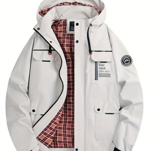 TEMU 남성용 소프트쉘 재킷 | 경량 방풍 올리브 그린 아웃도어 재킷 (지퍼 포켓, 스탠드 칼라), 하이킹, 캠핑, 낚시, 여행 및 일상복에 적합한 내구성 좋은 섬유