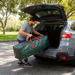 TEMU 125cm 크리스마스 트리 보관 가방, 진공 압축 가방, 방수 방진 직조 짐 가방, PE 직조 이불 보관 가방, 이상적인 홈 정리 보관 가방, 125cm 크리스마스 트리에 적합, 야외 방수 보관 가방, 크리스마스 및 새해 선물, 트리 보관