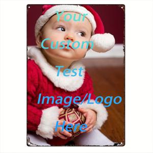 TEMU 1개 맞춤형 금속 사인 - 귀하의 이미지/로고/텍스트로, 레트로 빈티지 벽 장식, 차고 주방 욕실 정원 홈 바 사무실용, 20.32x30.48cm 내구성 있는 독특한 예술적 시트, 클래식 디자인, 인테리어 , 선물 구매자용