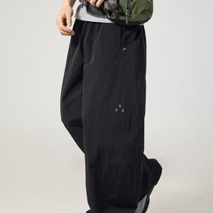 TEMU 남성용 패션 봄/가을 아웃도어 기능성 멀티포켓 카고 팬츠, 캐주얼 스포츠 바지, 트렌디하고 다용도