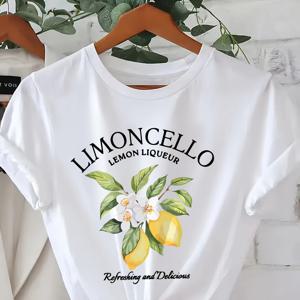 TEMU 플러스 사이즈 - 플러스 사이즈 - 플러스 사이즈 반팔 레터 프린트 캐주얼 탑, 여름 및 봄에 적합, 여성 플러스 사이즈 의류