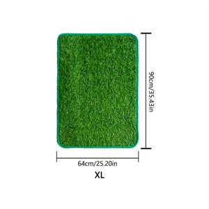 TEMU 실내외 강아지 배변 패드, 야외용 전문가용 애완 동물 잔디 배변 패드, 인조 잔디, 애완 동물 훈련용 잔디 매트, 세척 용이 및 미끄럼 방지 애완 동물 훈련용 변기 매트, 소형, 중형 및 대형견에게 적합, 실내 강아지 화장실