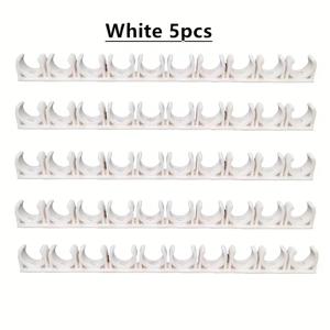 TEMU 5개입 - Φ 20Cm 튜브 폭 8 클램프 - 재질 Er 재질 - 가스건/에어건용 플라스틱 파이프 카드 - U-파이프 피팅/ 홈 추가/ 장식 부품 (블루/화이트/레드)