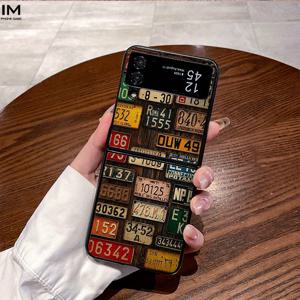 TEMU 폰 케이스: 다양한 국가의 번호판 컬렉션, 패셔너블한 디자인과 소재, 인조 가죽 스타일. 삼성 폴더블 시리즈 호환: 갤럭시 Z 플립 4, Z 플립 5, Z 플립 6, W22, W23, 폴드 4, 폴드 5, 폴드 6 폰 케이스