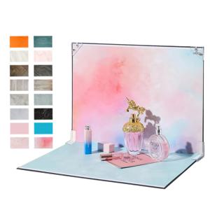 TEMU 16x11.5인치 사진 배경 보드, 소형 제품 촬영용 배경 키트, 8개 다기능 포토 백그라운드, 고품질 및 재사용 가능, 양면 디자인 16가지 패턴, 평평한 배경지 소품, 음식 및 주얼리, 화장품 촬영에 적합