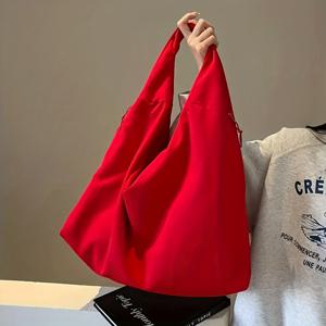 TEMU 여성 토트백 - 지퍼 잠금 장치가 있는 넉넉한 숄더백, 튼튼하고 세척이 용이하며 출퇴근, 직장, 여행에 이상적 - 카키, , 옐로우, 블랙 색상으로 제공, 여행 가방, 직장용 캐리올, 일본 패션 액세서리