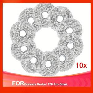 TEMU Ecovacs Deebot T30 Pro Omni, T30S Pro, X5, X2, T50 Omni 및 T50 Pro 로봇 청소기와 호환되는 재사용 가능한 교체용 걸레