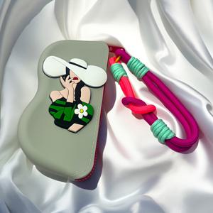 TEMU 발렌타인데이 여성용 실리콘 안경 케이스, 끈과 휴대용 보관 기능이 특징이며, 어버이날, 데일리, 생일 파티 선물 등에 적합하며, 총 4가지 스타일이 있습니다.