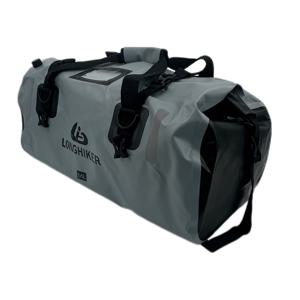 TEMU 66L 모터사이클 테일백 - 방수 내부 지퍼, 반사 안전 스트립, 고품질 원단, 긴 라이딩 및 여행용, 튼튼한 구조의 에어 밸브 & 퀵핏 스트랩이 있는 수납 가방