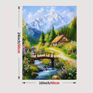 TEMU 매력적인 계곡 풍경 캔버스 벽걸이 액자 - 이상적인 홈 데코 및 선물 아이디어, 프린트, 장식