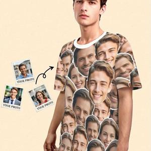 TEMU 맞춤 제작 남성용 반팔 라운드넥 티셔츠, 여름 캐주얼 스포츠웨어, 텍스트/로고/이미지 디자인 가능, 통기성 좋은 3D 프린팅, 니트 원단, 레귤러 핏, 야외 레저 웨어, 완벽한 선물