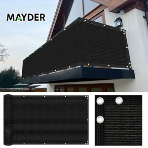 TEMU Mayder 3 Ft 고강도 사생활 보호 울타리 스크린, 고밀도 폴리에틸렌 니트 메시, 70%-80% 차광율 + UV 저항, 정원, 울타리, 체인 링크 울타리, 금속 강화 버튼홀용