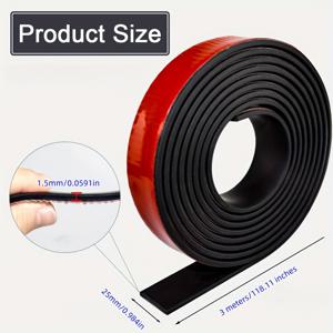 TEMU 1롤 자가 접착 고무 시트 - 내구성 강한 솔리드 고무, 새로운 스킨, 도구 없이 즉시 밀봉 가능 - DIY 공예, 배관, 지붕, 문, 욕실문에 적합한 유연한 접착 스트립 - 쉬운 설치